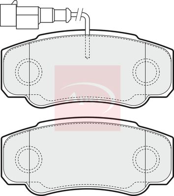 APEC Brake Pad Set, disc brake PAD1554