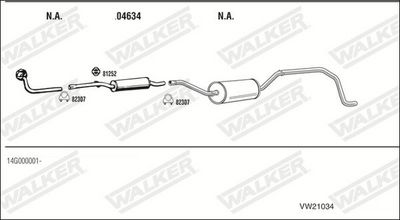 Изпускателна система WALKER VW21034