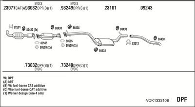 SISTEM DE ESAPAMENT WALKER VOK133310B