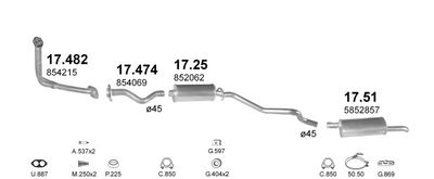 SISTEM DE ESAPAMENT POLMO POLMO06891