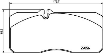Brake pad set, disc brake