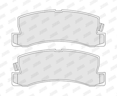 BREMSBELAGSATZ SCHEIBENBREMSE JURID 572188J 2