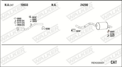 Układ wydechowy WALKER REK059001