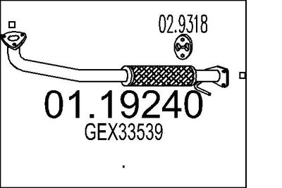 Rura wydechowa MTS 01.19240