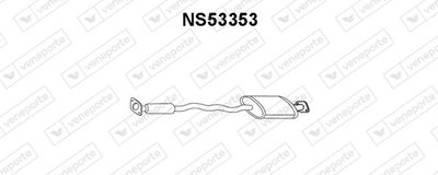 Предглушитель выхлопных газов VENEPORTE NS53353 для NISSAN BLUEBIRD