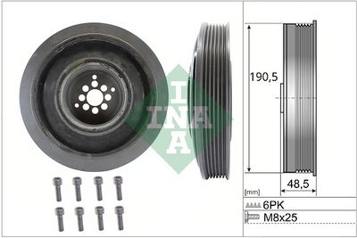 Belt Pulley Set, crankshaft 544 0102 20