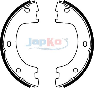 комплект спирачна челюст JAPKO