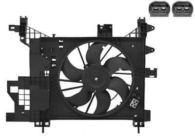 VAN WEZEL 1555747 Вентилятор системы охлаждения двигателя  для DACIA DUSTER (Дача Дустер)