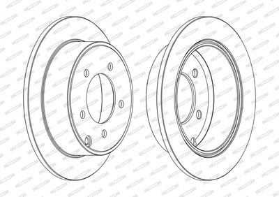 BREMSSCHEIBE FERODO DDF1762C 2