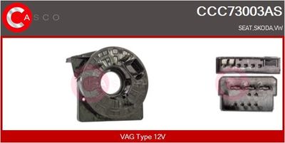 Витая пружина, подушка безопасности CASCO CCC73003AS для VW UP!