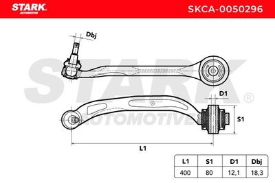 носач, окачване на колелата STARK SKCA-0050296