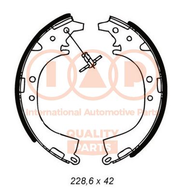 Комплект тормозных колодок IAP QUALITY PARTS 705-03097 для DAIHATSU TERIOS