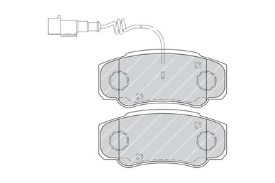 Brake Pad Set, disc brake FVR4054