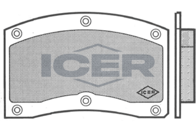 Комплект тормозных колодок, дисковый тормоз ICER 180082 для CITROËN ID