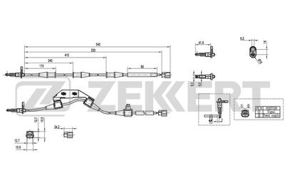 ZEKKERT SE-6152 Скоба тормозного суппорта для HONDA CR-V II (RD_) 2.2 CTDi (RD9)