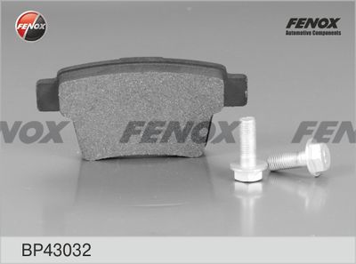 Комплект тормозных колодок, дисковый тормоз FENOX BP43032 для BYD S6