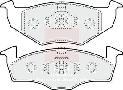 APEC Brake Pad Set, disc brake PAD974