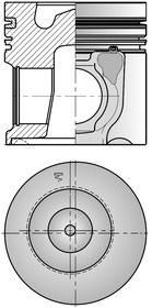 Zuiger (diameter 108mm, STD) TAD550GE TAD551GE TAD750GE TAD750VE TAD751GE TAD760VE