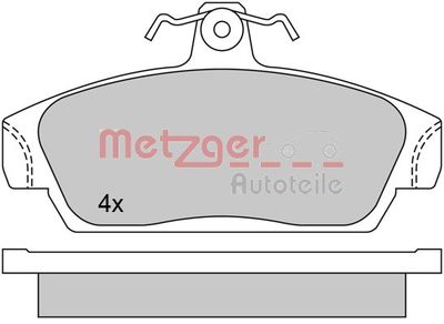 Комплект тормозных колодок, дисковый тормоз METZGER 1170514 для ROVER 100