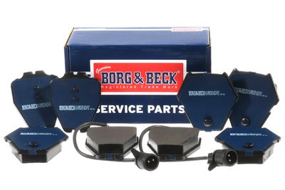 комплект спирачно феродо, дискови спирачки BORG & BECK BBP2199