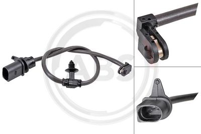 Styk ostrzegawczy, zużycie okładzin hamulcowych A.B.S. 39913