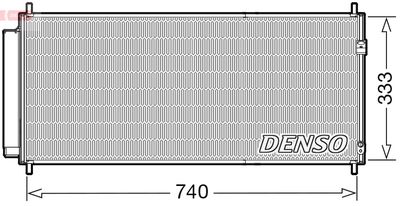 Конденсатор, кондиционер DENSO DCN40030 для HONDA INSIGHT