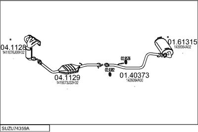 SISTEM DE ESAPAMENT MTS SUZU74359A024313