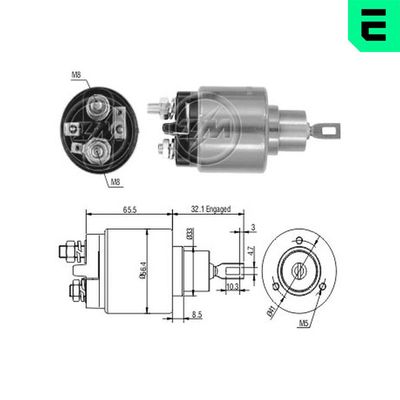 SOLENOID ELECTROMOTOR ERA ZM573C