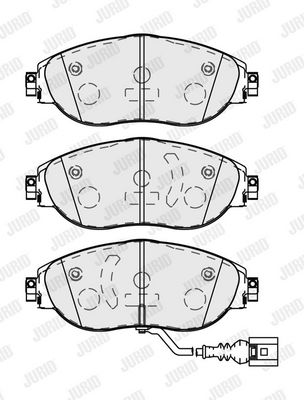 BREMSBELAGSATZ SCHEIBENBREMSE JURID 573838J 1