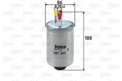 Топливный фильтр VALEO 587503 для SSANGYONG REXTON