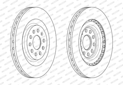 BREMSSCHEIBE FERODO DDF1985C 1