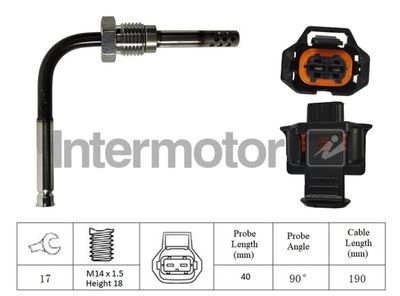 Sensor, exhaust gas temperature Intermotor 27131