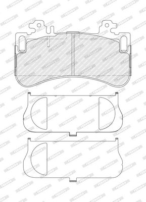 BREMSBELAGSATZ SCHEIBENBREMSE FERODO FDB5575 1