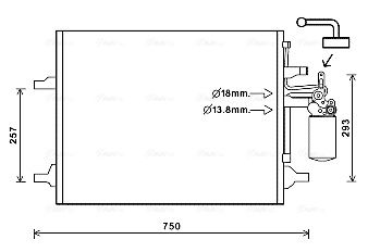 AVA QUALITY COOLING Kondensator, Klimaanlage (VO5166D)