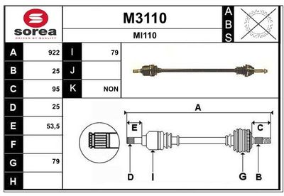 ANTRIEBSWELLE SNRA M3110