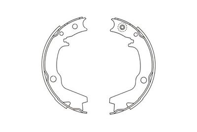 Комплект тормозных колодок KAVO PARTS KBS-6401 для MITSUBISHI PAJERO