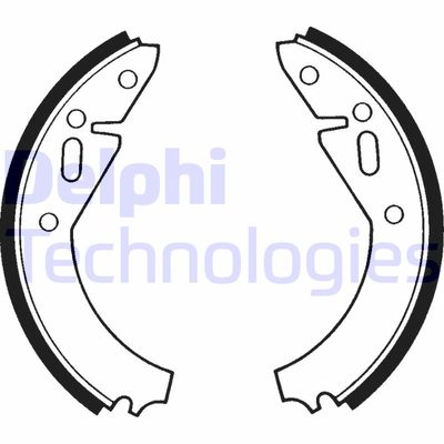 Комплект тормозных колодок DELPHI LS1163 для SKODA 100