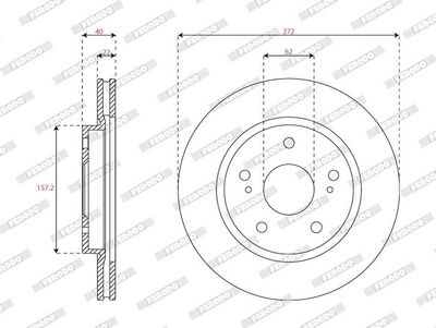 DISC FRANA FERODO DDF2687C 1