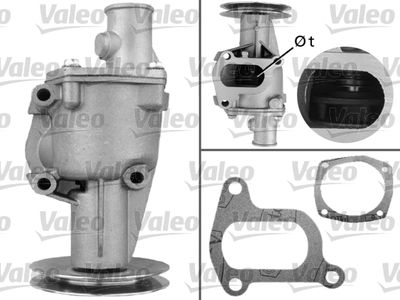 Водяной насос, охлаждение двигателя VALEO 506268 для FIAT PANDA