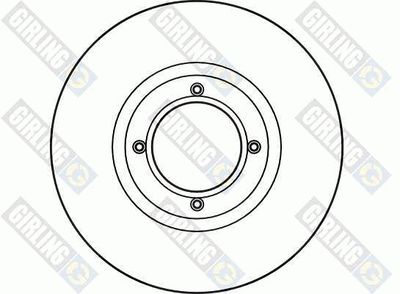 Тормозной диск GIRLING 6019953 для SUBARU LEONE