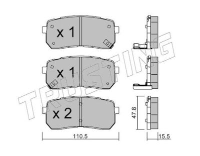 SET PLACUTE FRANA FRANA DISC TRUSTING 8020