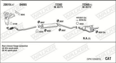 SISTEM DE ESAPAMENT WALKER OPK129087A