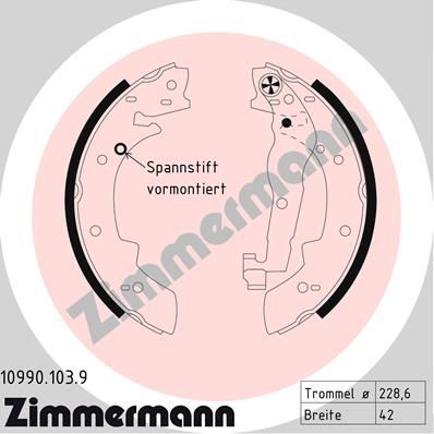 ZIMMERMANN Remschoenset (10990.103.9)