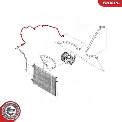 ESEN SKV - Vysoko/nízkotlakové vedenie klimatizácie RENAULT , 54SKV610
