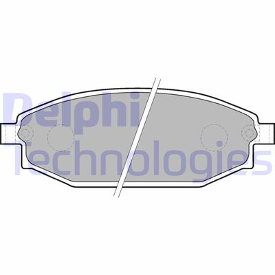 DELPHI LP1665 Тормозные колодки и сигнализаторы  для HYUNDAI  (Хендай Галлопер)