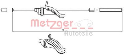 METZGER 10.5451 Трос ручного тормоза  для FORD  (Форд Kуга)