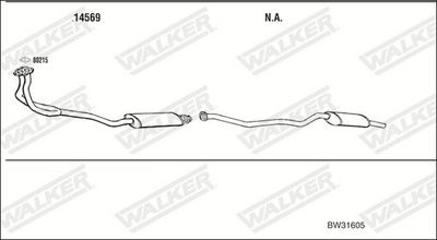Изпускателна система WALKER BW31605