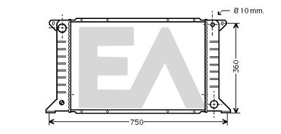 EACLIMA 31R22049 Радиатор охлаждения двигателя  для FORD TRANSIT (Форд Трансит)