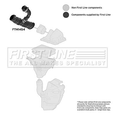 Intake Hose, air filter FIRST LINE FTH1454