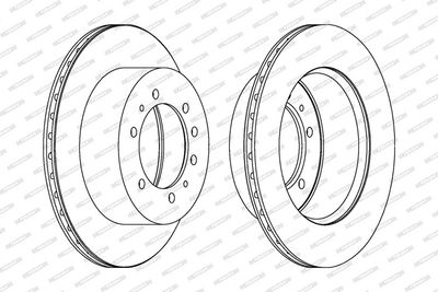 Brake disc Achter Links/Rechts past: NISSAN PATROL GR IV, PATROL GR V, PATROL III/1 2.8-4.8 07.80-